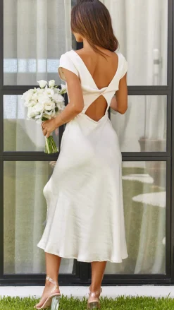 SASHA (BNE) Sale Evening|Sale Dresses^Ivana Midi Dress - Champagne