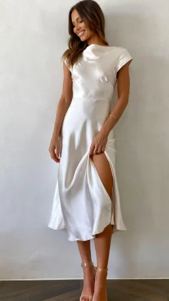 SASHA (BNE) Sale Evening|Sale Dresses^Ivana Midi Dress - Champagne
