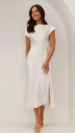 SASHA (BNE) Sale Evening|Sale Dresses^Ivana Midi Dress - Champagne