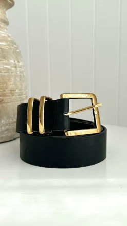 Angel Whisper Belts|The Denim Edit^Jabilo Belt - Black / Gold