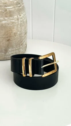Angel Whisper Belts|The Denim Edit^Jabilo Belt - Black / Gold