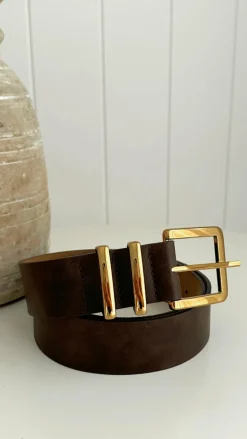 Angel Whisper Belts|The Denim Edit^Jabilo Belt - Brown / Gold