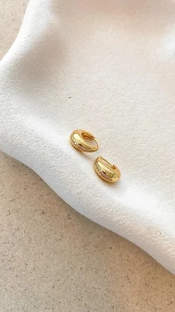 Angel Whisper Earrings|Denim Dress Edit^Jacquotte Earrings - Gold