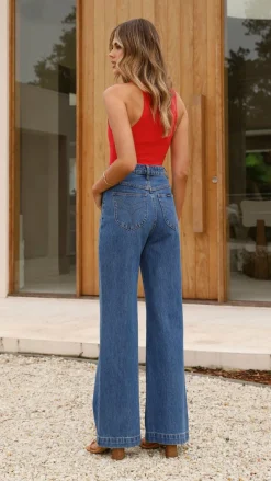 Burans Tops^Jakira Bodysuit - Red