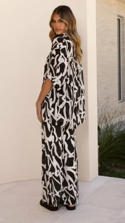 Burans Sets|Bottoms^Jamerson Pants - Black/White