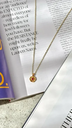 Angel Whisper Necklaces|Je T'Aime^January Birthstone Necklace - Garnet