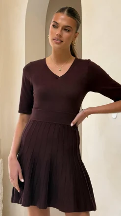 Amore Agencies Sale Dresses^Jasmyn Mini Dress - Chocolate