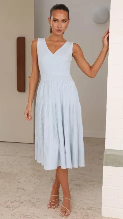 My Girl Knit Dresses|Knitwear^Jayde Knit Dress - Light Blue