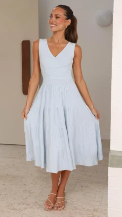My Girl Knit Dresses|Knitwear^Jayde Knit Dress - Light Blue