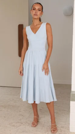 My Girl Knit Dresses|Knitwear^Jayde Knit Dress - Light Blue