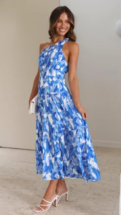 Main St Dresses|Maxi^Jayma Maxi Dress - Blue Floral