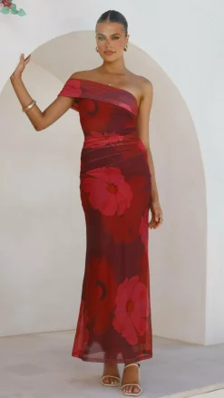 SASHA (BNE) Dresses|Maxi^Jelani Maxi Dress - Red Floral