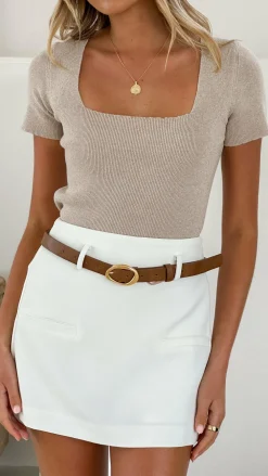 Burans Bottoms^Jessica Skort - White