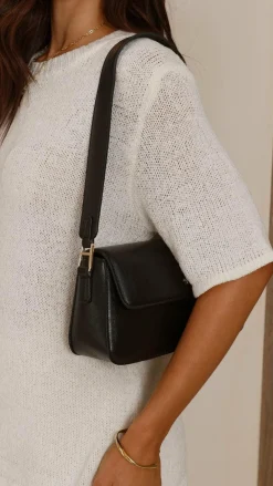 Peta and Jain Bags^Jocelyn Shoulder Bag - Black PU