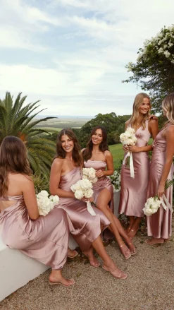 Alive Girl Sale Evening|Sale Dresses^Josephina Midi Dress - Dusty Pink
