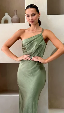 Alive Girl Sale Evening|Sale Dresses^Josephina Midi Dress - Olive