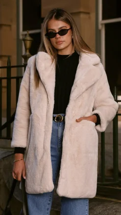 LILYWHYT Coats|Coats^Josie Coat - Beige