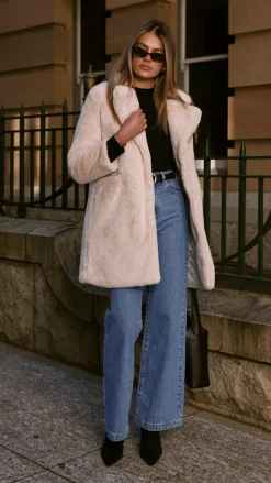 LILYWHYT Coats|Coats^Josie Coat - Beige