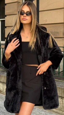 LILYWHYT Coats|Coats^Josie Coat - Black