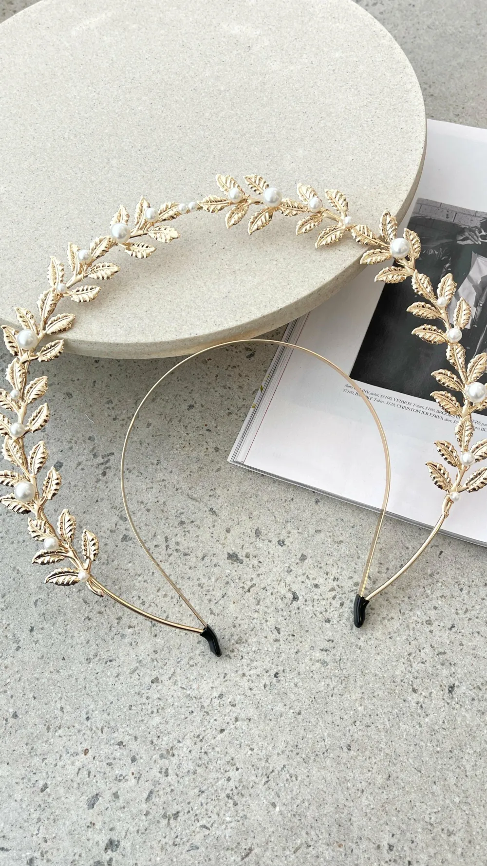 Morgan and Taylor Fascinators|Hair Accessories^Juliet Halo Headband - Gold