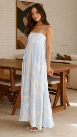 YH AND CO Dresses|Maxi^Kaethe Maxi Dress - Blue/Yellow