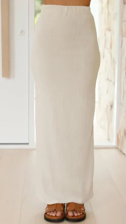 LILYWHYT Sets|Bottoms^Kahili Maxi Skirt - Oat