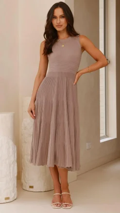 My Girl Knit Dresses|Knitwear^Kaida Midi Dress - Mocha