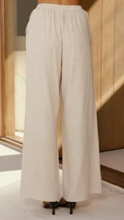 By Frankie Sets|Bottoms^Kailani Strapless Top and Pants Set - Oat
