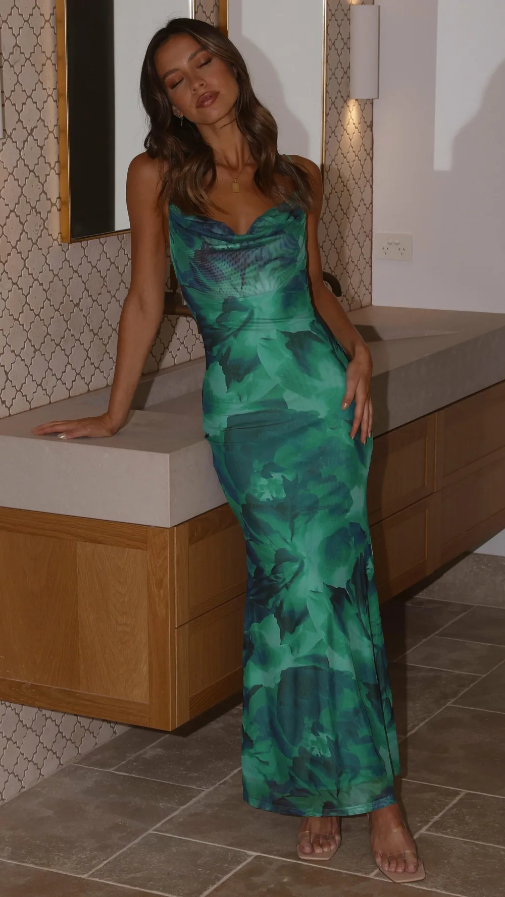 Prem Group Sale Dresses^Kapri Maxi Slip Dress - Green Floral