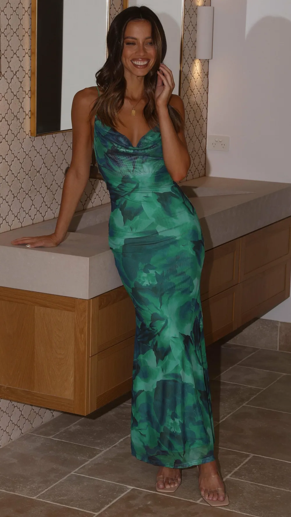 Prem Group Sale Dresses^Kapri Maxi Slip Dress - Green Floral