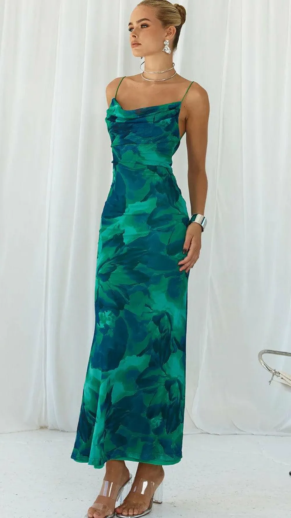 Prem Group Sale Dresses^Kapri Maxi Slip Dress - Green Floral