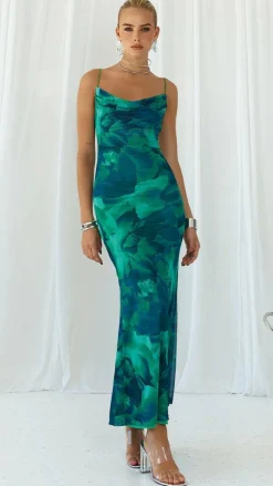 Prem Group Sale Dresses^Kapri Maxi Slip Dress - Green Floral