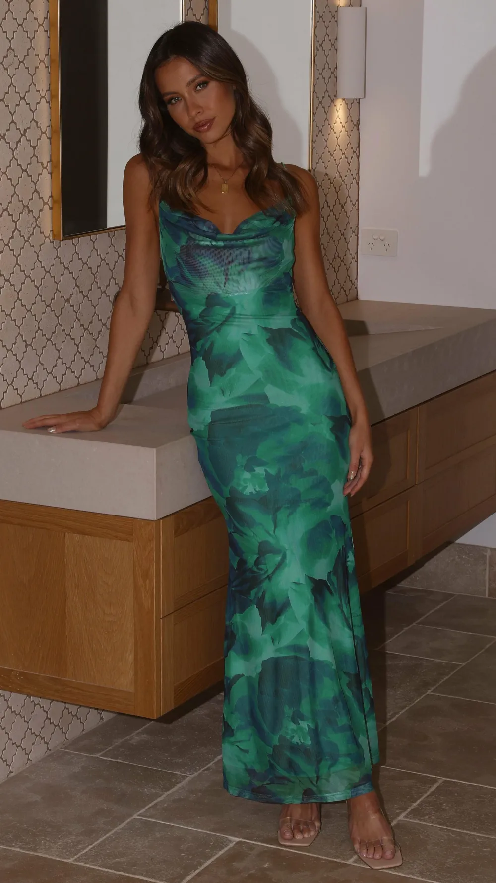 Prem Group Sale Dresses^Kapri Maxi Slip Dress - Green Floral