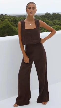 Fashion Allied Sets|Bottoms^Karah Pants - Chocolate