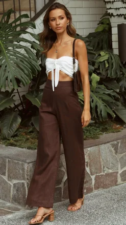 Fashion Allied Sets|Bottoms^Karah Pants - Chocolate