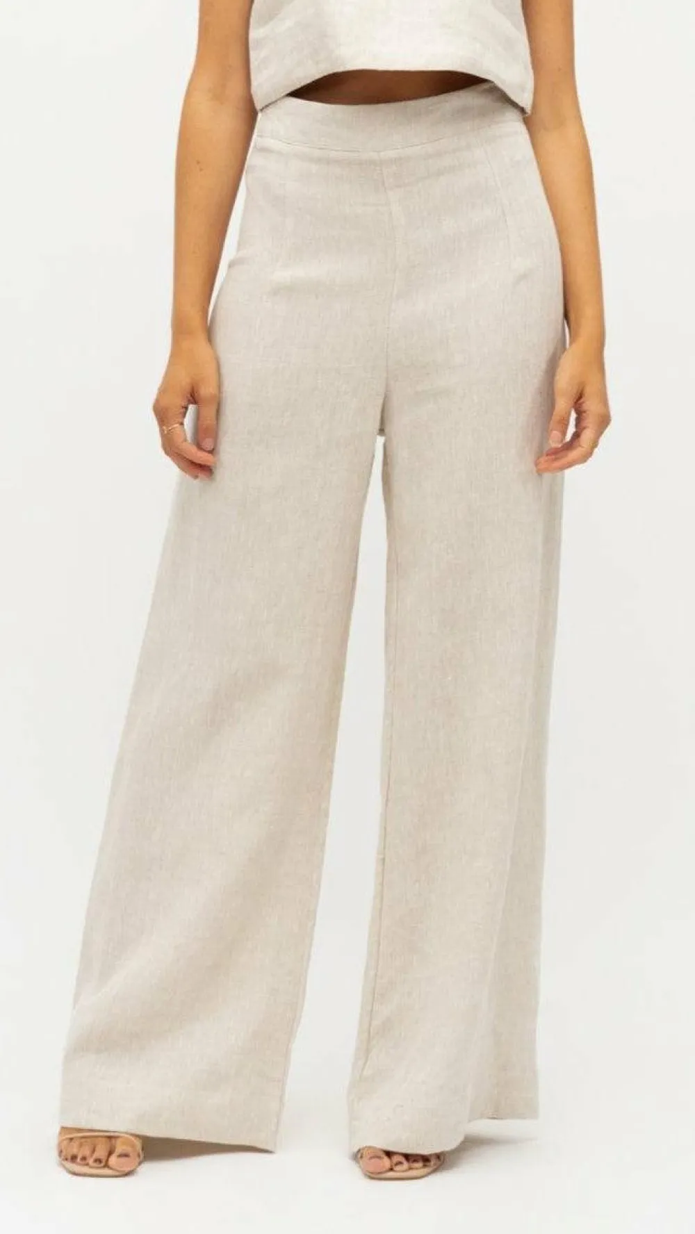 Fashion Allied Bottoms^Karah Pants - Oatmeal
