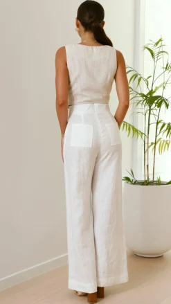 Fashion Allied Sets|Bottoms^Karah Pants - White