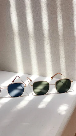 Your Accessory Shop Sunglasses^Karmen Sunglasses - Moss/Gold