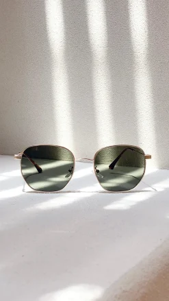 Your Accessory Shop Sunglasses^Karmen Sunglasses - Moss/Gold