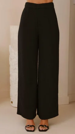 Style State Sets|Bottoms^Karrina Tweed Button Up Vest and Pants Set - Black