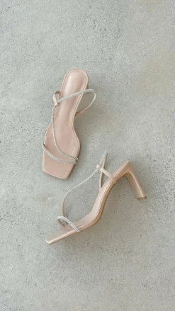 Billini Billini^Kaye Heels - Nude Diamante