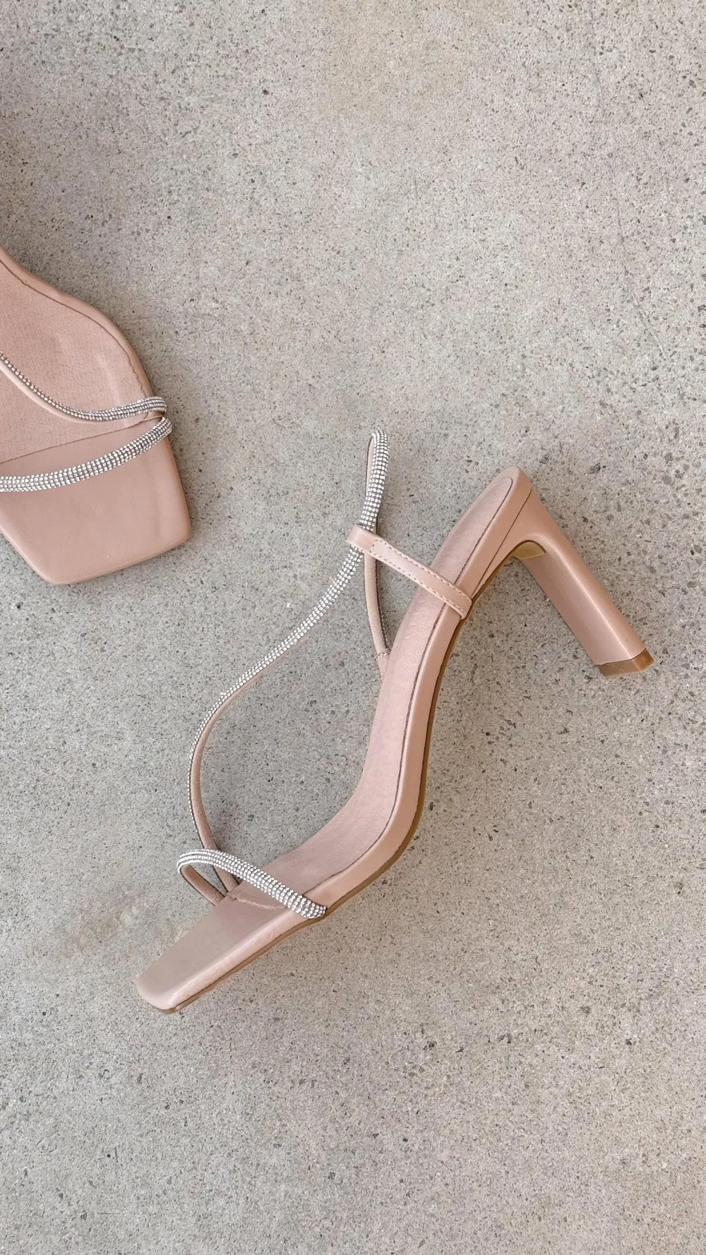 Billini Billini^Kaye Heels - Nude Diamante