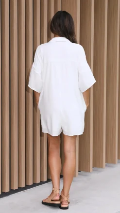 Desire Playsuits^Keely Playsuit - White