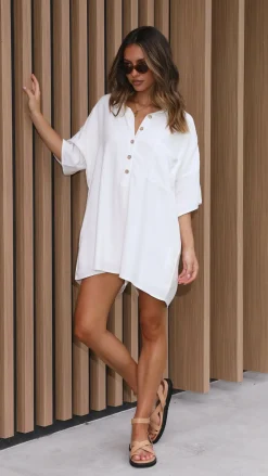 Desire Playsuits^Keely Playsuit - White