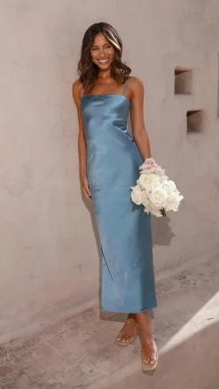 Alive Girl Sale Evening|Sale Dresses^Keira Maxi Dress - Steel Blue