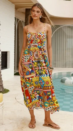 Prem Group Dresses|Midi^Kelani Luxe Midi Dress - Phaedra Print