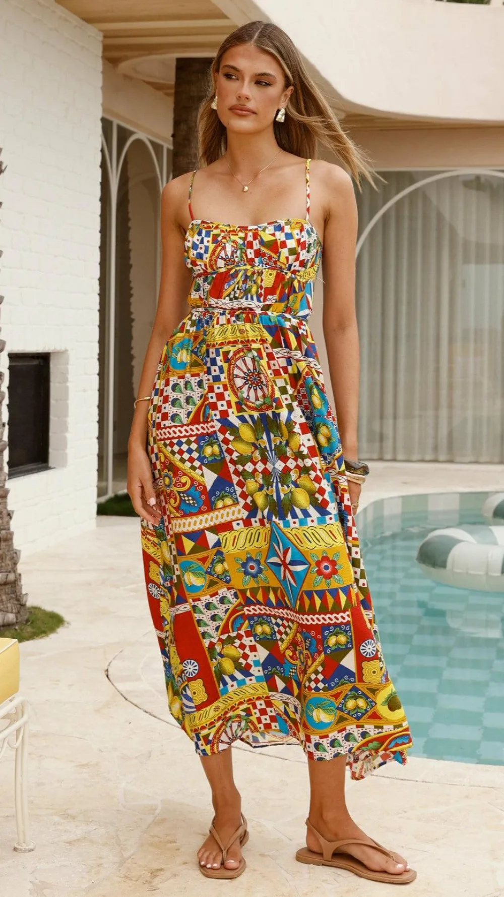 Prem Group Dresses|Midi^Kelani Luxe Midi Dress - Phaedra Print