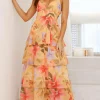 SASHA (BNE) Sale Dresses^Kelli Maxi Dress - Yellow Floral