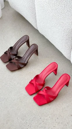 Billini Billini^Kelsie Heels - Espresso Satin