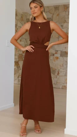 Main St Dresses|Maxi^Kimberley Maxi Dress - Chocolate